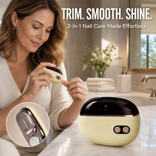✂️💅 2-in-1 Smart Electric Nail Clipper & Polisher