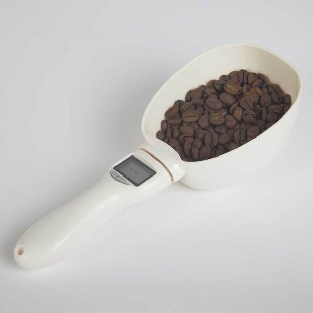 Digital Measuring Spoon Scale – 4 in 1 Electronic Kitchen Spoon with LED Display | Food, Coffee, Baking &amp; Pet Food Scale