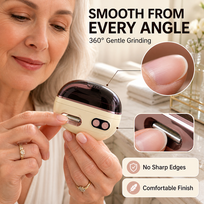 ✂️💅 2-in-1 Smart Electric Nail Clipper & Polisher
