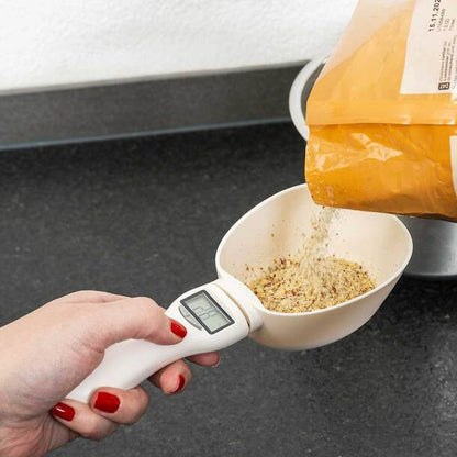 Digital Measuring Spoon Scale – 4 in 1 Electronic Kitchen Spoon with LED Display | Food, Coffee, Baking &amp; Pet Food Scale