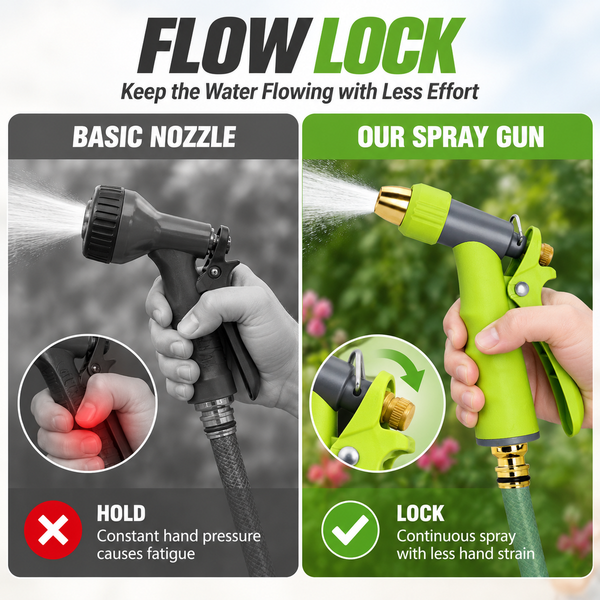 🍎🍎All-in-One 5-Piece Adjustable Hose Spray Gun Set