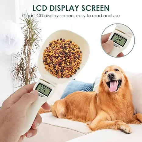 Digital Measuring Spoon Scale – 4 in 1 Electronic Kitchen Spoon with LED Display | Food, Coffee, Baking &amp; Pet Food Scale