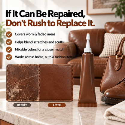 Leather & Vinyl Repair Color Kit – Restore Worn, Faded & Scuffed Surfaces
