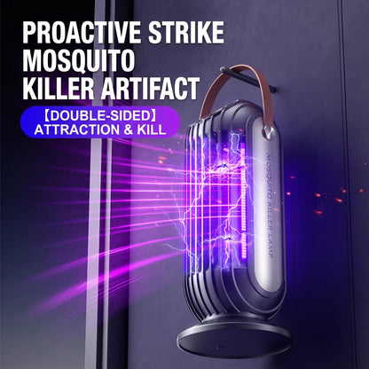 ⚡⚡Portable Dual-Sided UV Mosquito Killer Lamp with CO₂ Attraction, 4000mAh Rechargeable Battery, USB Type-C Charging, Dusk-to-Dawn Sensor for Indoor & Outdoor Use, Patios, Bedrooms and Camping