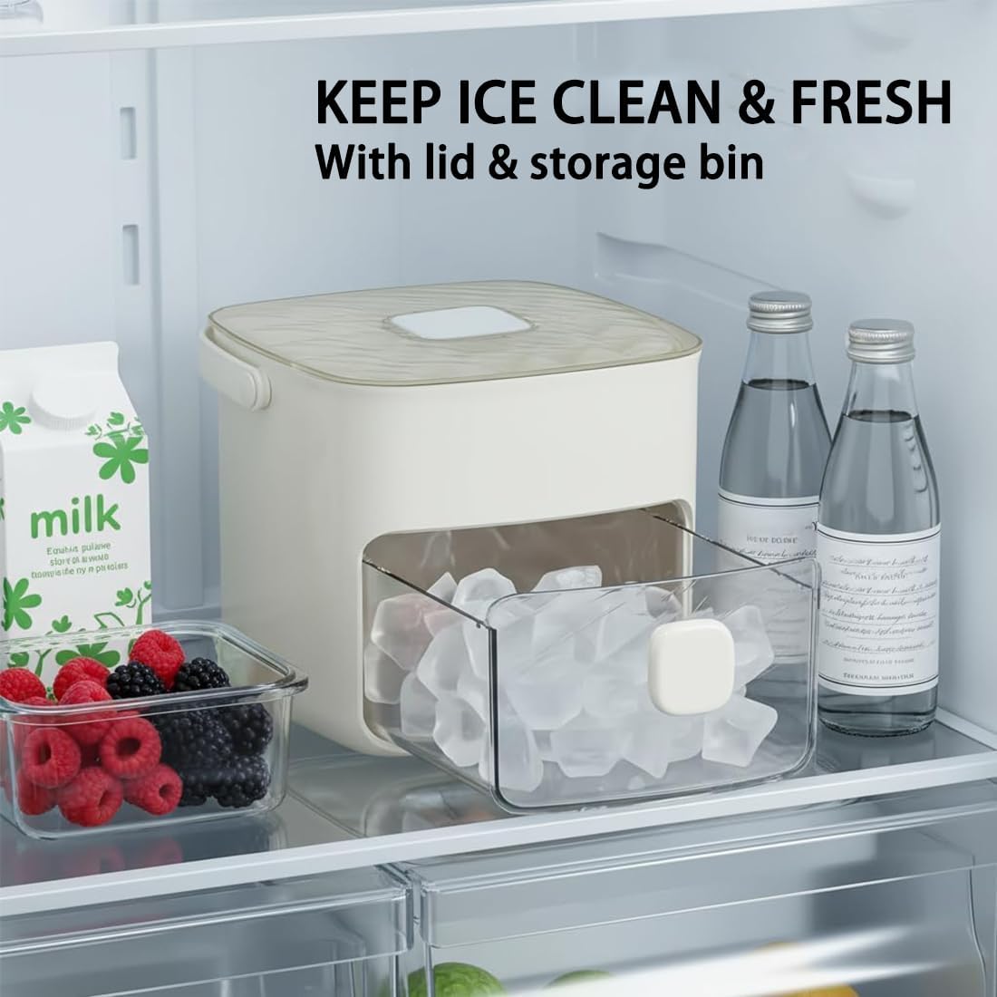 𝑺𝑪𝑵𝑫𝑹® 2026 EasyChill Ice Cube Maker — 48 Cubes, One Press, No Mess