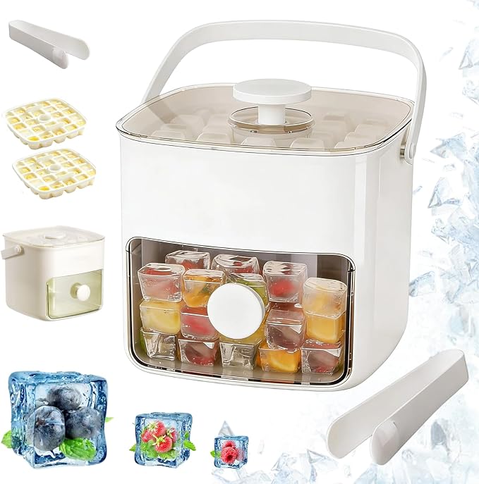 𝑺𝑪𝑵𝑫𝑹® 2026 EasyChill Ice Cube Maker — 48 Cubes, One Press, No Mess