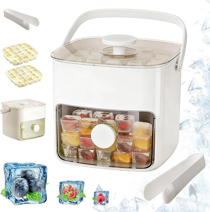 𝑺𝑪𝑵𝑫𝑹® 2026 EasyChill Ice Cube Maker — 48 Cubes, One Press, No Mess
