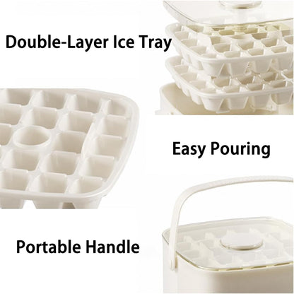 𝑺𝑪𝑵𝑫𝑹® 2026 EasyChill Ice Cube Maker — 48 Cubes, One Press, No Mess