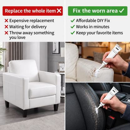 Leather & Vinyl Repair Color Kit – Restore Worn, Faded & Scuffed Surfaces