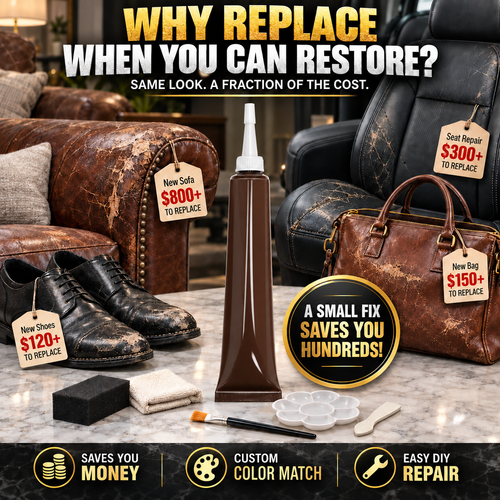 Leather & Vinyl Repair Color Kit – Restore Worn, Faded & Scuffed Surfaces