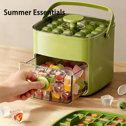 𝑺𝑪𝑵𝑫𝑹® 2026 EasyChill Ice Cube Maker — 48 Cubes, One Press, No Mess