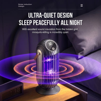⚡⚡Portable Dual-Sided UV Mosquito Killer Lamp with CO₂ Attraction, 4000mAh Rechargeable Battery, USB Type-C Charging, Dusk-to-Dawn Sensor for Indoor & Outdoor Use, Patios, Bedrooms and Camping