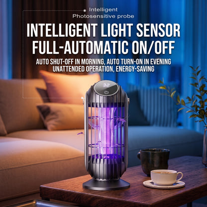 ⚡⚡Portable Dual-Sided UV Mosquito Killer Lamp with CO₂ Attraction, 4000mAh Rechargeable Battery, USB Type-C Charging, Dusk-to-Dawn Sensor for Indoor & Outdoor Use, Patios, Bedrooms and Camping