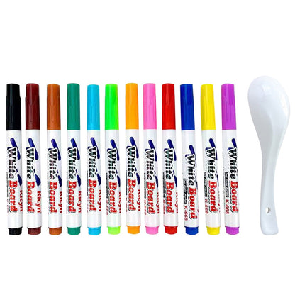 Magical Floating Water Painting Pens – 12-Color Creative Art Set for Kids