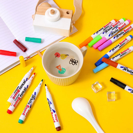 Magical Floating Water Painting Pens – 12-Color Creative Art Set for Kids