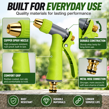 🍎🍎All-in-One 5-Piece Adjustable Hose Spray Gun Set