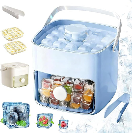❄️𝑺𝑪𝑵𝑫𝑹® 2026 EasyChill Ice Cube Maker — 48 Cubes, One Press, No Mess