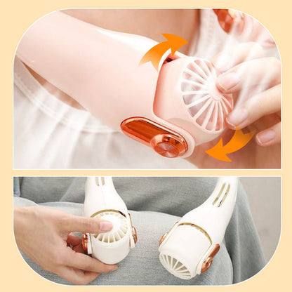 🎁🎁2026 Portable Neck Fan,💨 50% OFF! 360° rotating, 3 speeds. Hands‑free cooling,  4000mAh USB Rechargeable.