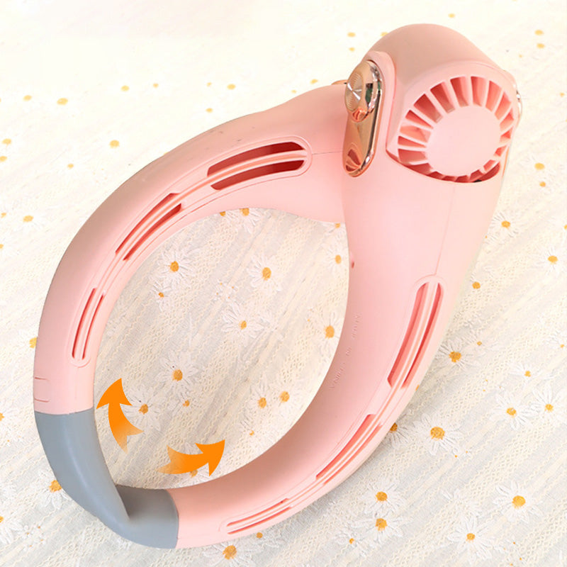 🎁🎁2026 Portable Neck Fan,💨 50% OFF! 360° rotating, 3 speeds. Hands‑free cooling,  4000mAh USB Rechargeable.