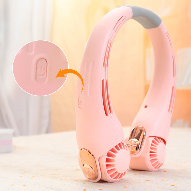 🎁🎁2026 Portable Neck Fan,💨 50% OFF! 360° rotating, 3 speeds. Hands‑free cooling,  4000mAh USB Rechargeable.