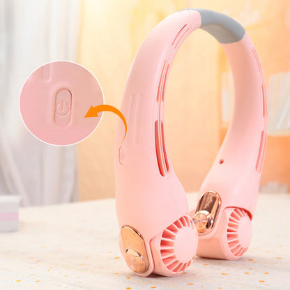 🎁🎁2026 Portable Neck Fan,💨 50% OFF! 360° rotating, 3 speeds. Hands‑free cooling,  4000mAh USB Rechargeable.