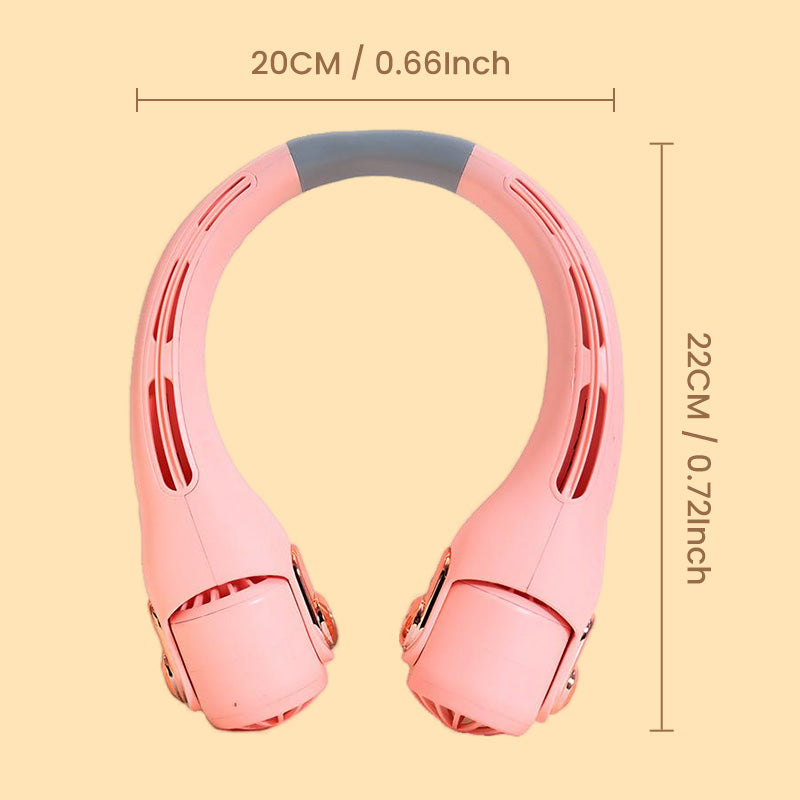 🎁🎁2026 Portable Neck Fan,💨 50% OFF! 360° rotating, 3 speeds. Hands‑free cooling,  4000mAh USB Rechargeable.