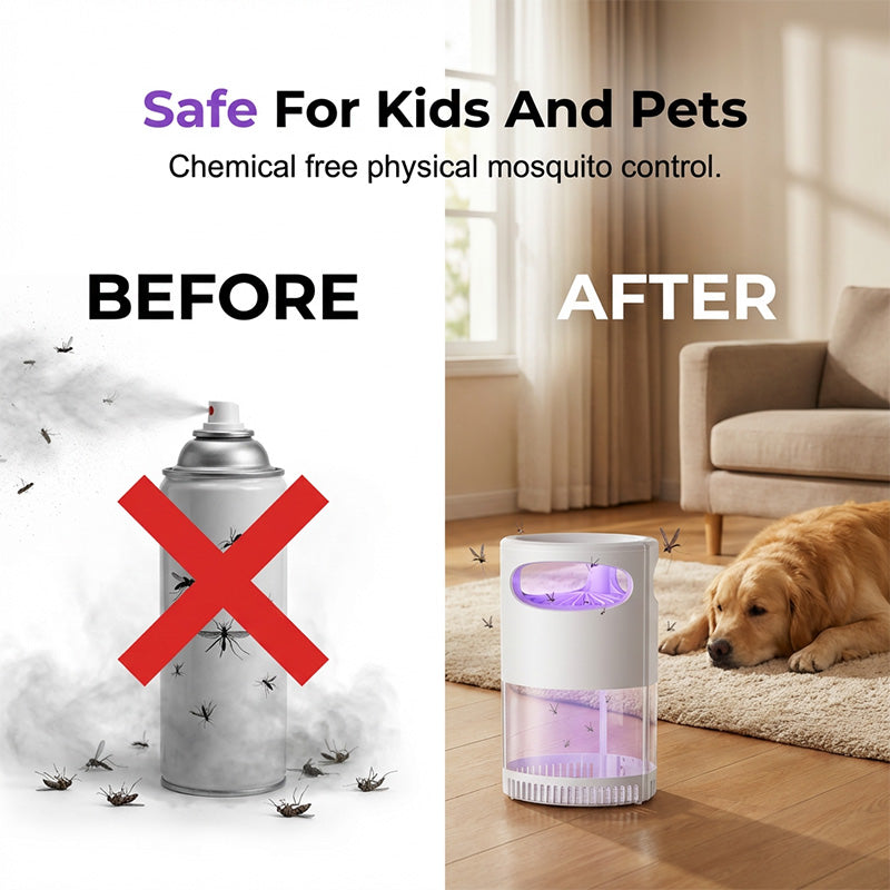 🔥🔥USB-Powered UV Mosquito Killer Lamp – Quiet Indoor Mosquito Trap for Bedrooms, Living Rooms, Patios and Camping
